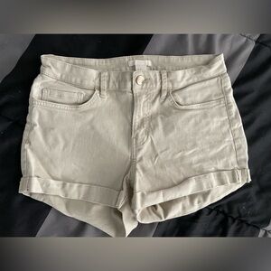 H&M Shorts With Pockets Ivory Womens Size 6